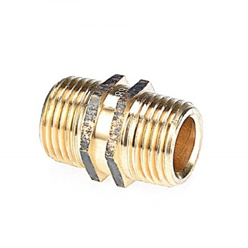 15mm Hexagon Nipple Double Hex 