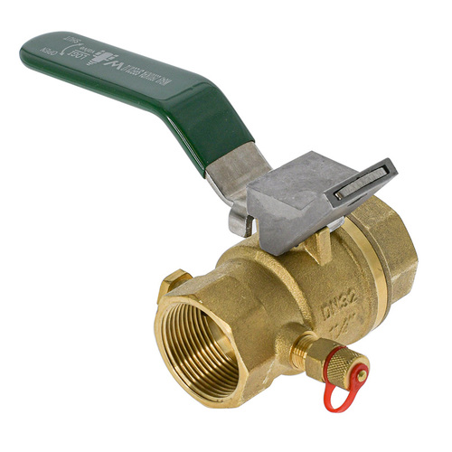 32mm Watermarked Ball Valve HVAC With Test Plug FI X FI 