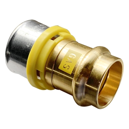 Adaptor elson PRESS x BUSHPEX Crimp Gas DR BRASS DN25 x 32mm
