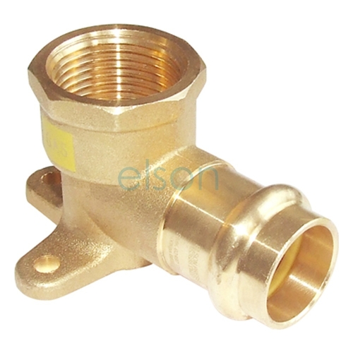 No.15 Female Back Plate Elbow DR BRASS DN20 x Rp 3/4"