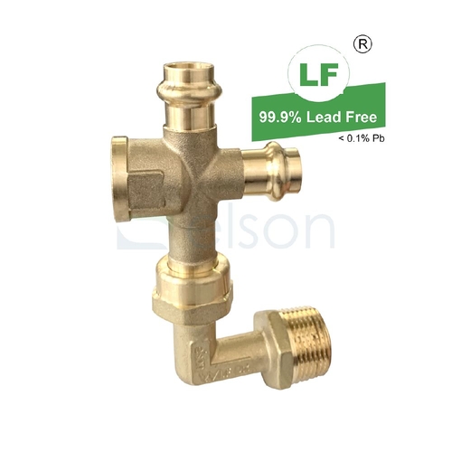 UNION-FIT SWIVEL COMBI 4-WAY R3/4 MI x 15mm PRESS x 15mm FI