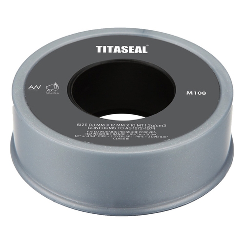 PTFE Tape Grey 12MM X 10Mt Water And Gas NZ
