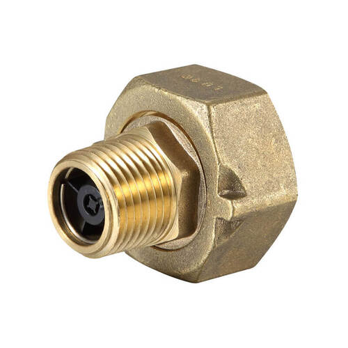 25FI X 15MI BSP With Check Valve Coupling Brass 