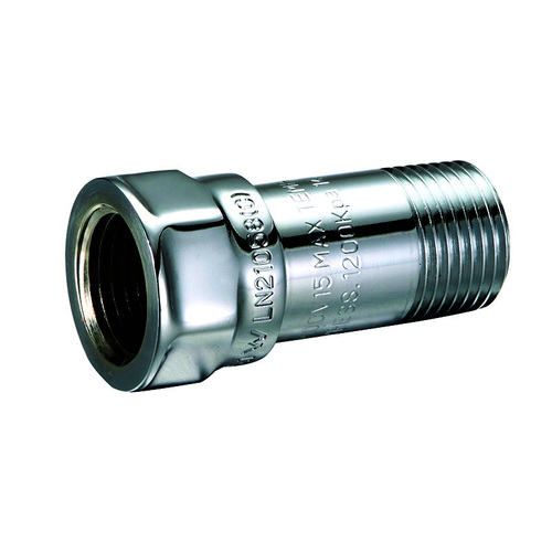 15MI X 15FI Mini Dual Check Valve Chrome Plated 
