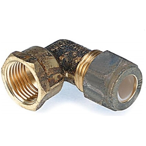15mm C X 15mm FI Female Nyl Compression Elbow (1/2" C X 1/2" FI) C/P
