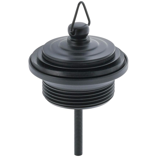32mm 2 Part Plug And Waste With Brass Plug Adjustable Matte Black