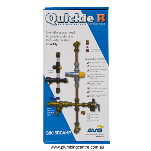 15mm High Performance Quickie Kit c/w Pressure Reduction [Cold Water Expansion: Not Included]