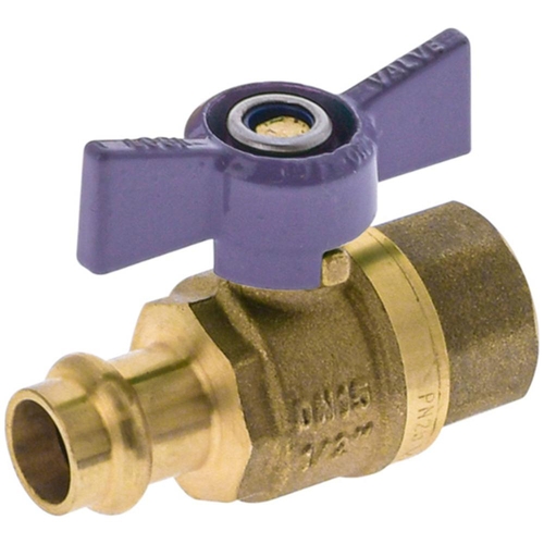 15mm X 15mmFI Butterfly Handle Press X Female Ball Valve Recycled Water Press