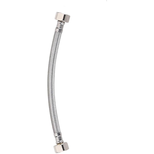 1/2" F/F 8mm PEX CORE FLEXIBLE WATER HOSE 150mm S/S