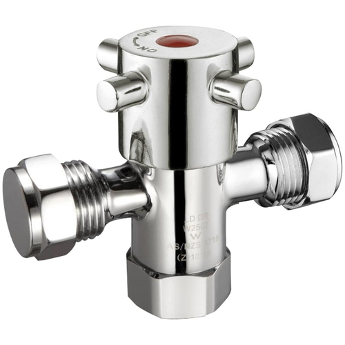 Fitquik Dual Isolation Stop 1/4 Turn With Ceram Disc Chr Pla