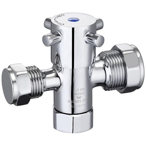 Fitquik Dual Isolation Stop 1/4 Turn With Ceram Disc Chr Pla