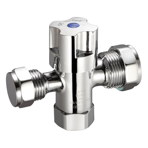 Fitquik Dual Isolation Stop 1/4 Turn Ceramic Disc MI