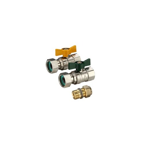 Swivel Nut Ball Valve Kit FI W-20 MI X 20 N/O Unio