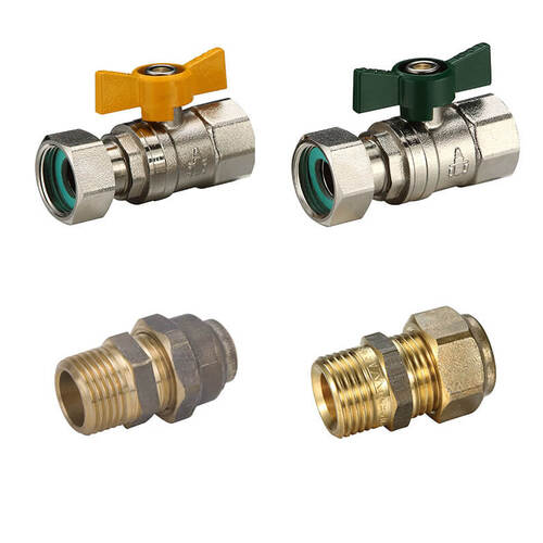 Swivel Nut Ball Valve Kit (FI End) W-20MI X 20CU Union