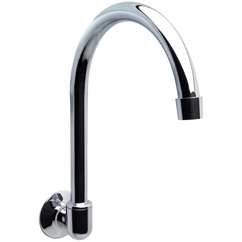 Swivel Spout Wall Tube Chrome Plated Gooseneck 160mm