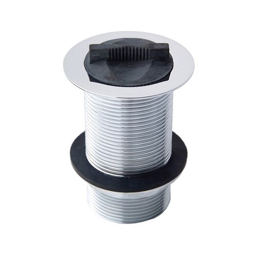 32mm X 75mm Plug And Waste Basin With Rubber Plug Chrome Plated 