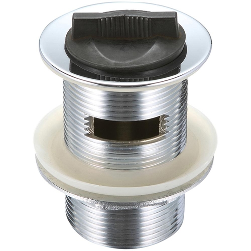40mm X 75mm Plug And Waste Basin With Overflow Rubb Chrome Plated 