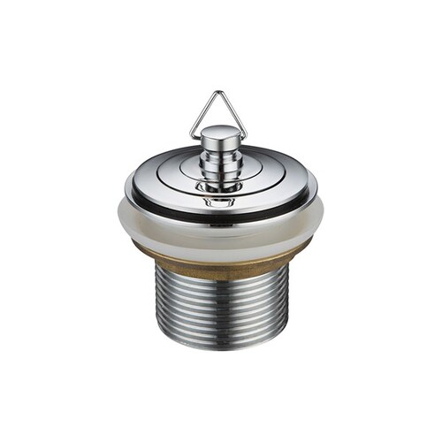 Plug And Waste Basin With Brass Plug Chrome Plated 40mm X 50