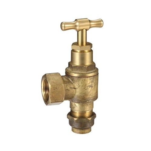 Meter Stop Right Angle T Handle Compression 20mm