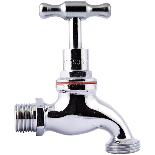 15mm Chrome Standard MI Hose Taps Brass