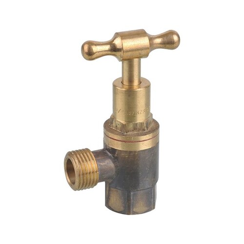 Cistern Stop T Head Rough Brass 15mm