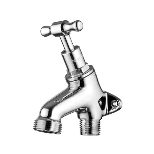 Hose Tap Back Plated T Handle Chrome Plated MI 15mm