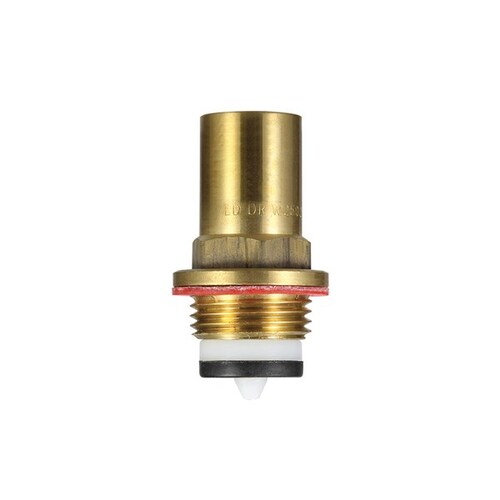 Top Assembly Vandal Proof Flat Rough Brass 18mm