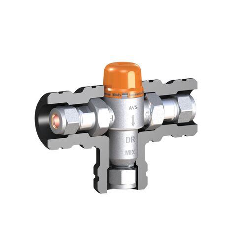 20mm Tempering Valve HP C/W Insulation AVG