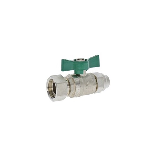 15mm C X F Dual Approved Ball Valve Butterfly Handle 