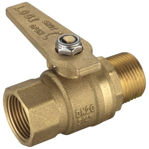 Watermarked Ball Valve Brass Long Handle MI X FI 20mm