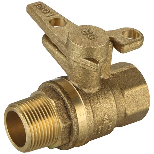 Watermarked Ball Valve Brass Handle MI X FI 20mm Lockable