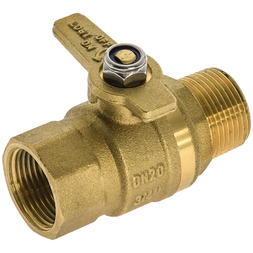 Watermarked Ball Valve Brass Handle MI X FI 25mm