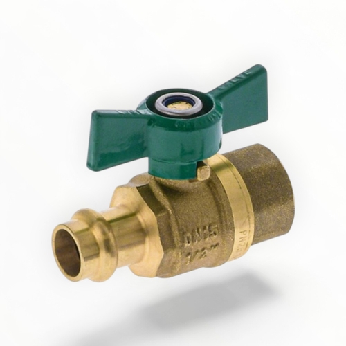 DN20 X 20F WMK Ball Valve Press Fit Butterfly Handle 