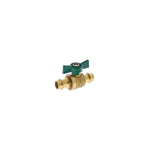 25mm Copper Press Water Ball Valve Butterfly Handle Watermark
