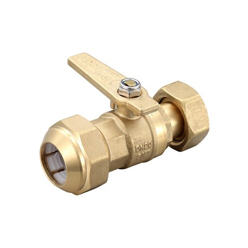 20 Swivel Nut X 25PE Watermarked Ball Valve Brass 