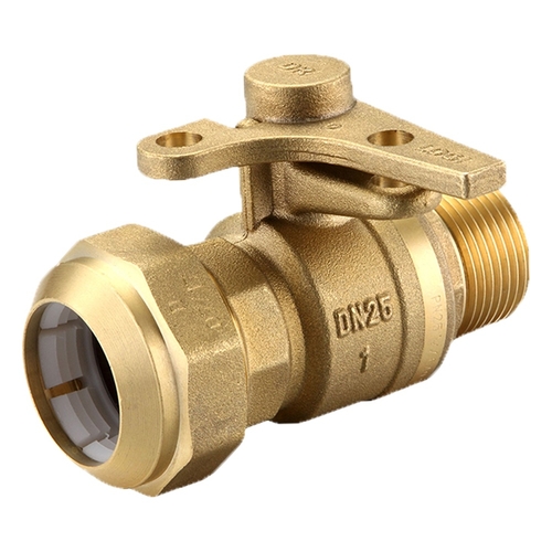 Watermarked Ball Valve Brass 25MI X 32PE Lockable