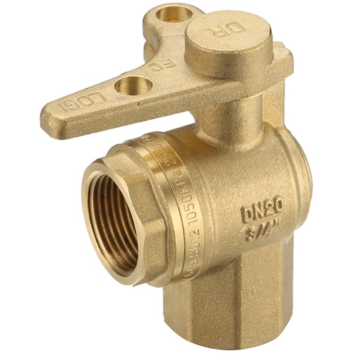 Watermarked Ball Valve Right Angle Meter Stop FI X FI 20mm